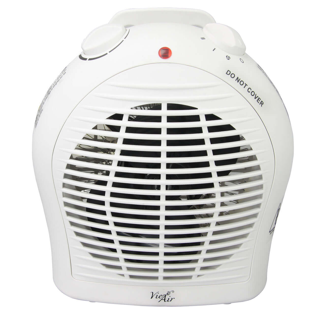 White portable fan heater, ideal for home comfort, part of our electronics accessories collection.
