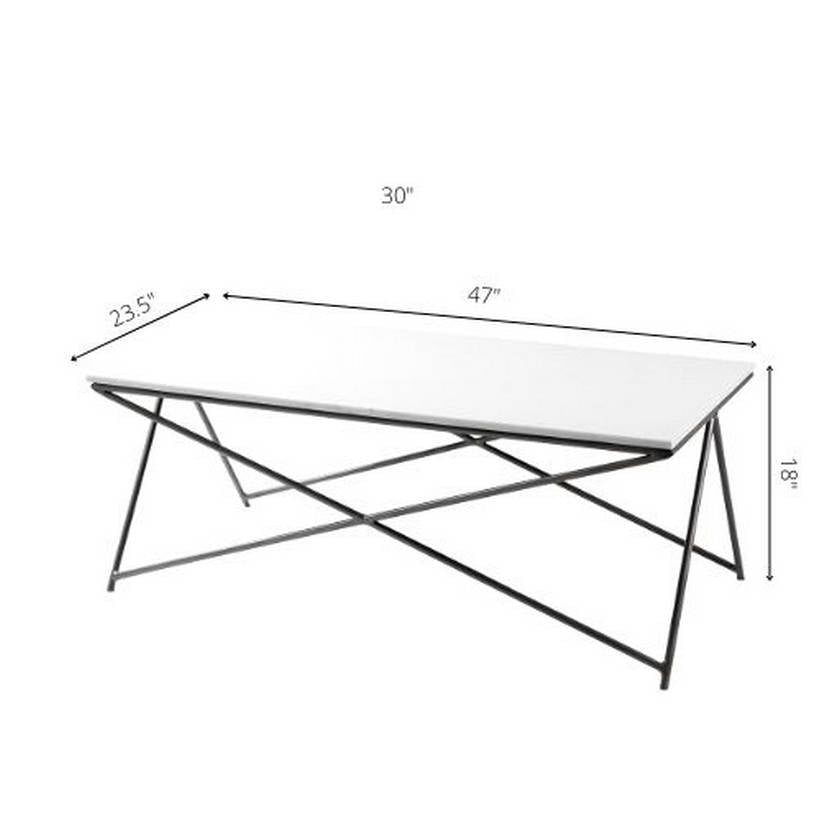 Elyse White Coffee Table