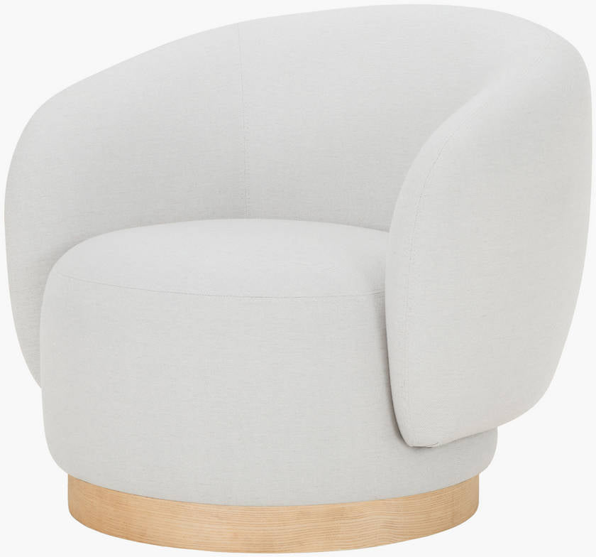 Finlayson Ivory/Beige Accent Chair - Galey Alix x Livabliss