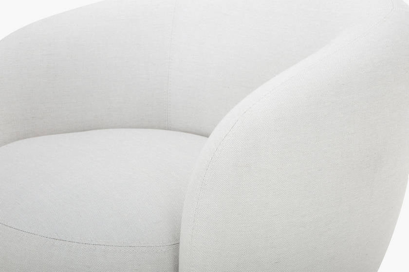 Finlayson Ivory/Brown Accent Chair - Galey Alix x Livabliss