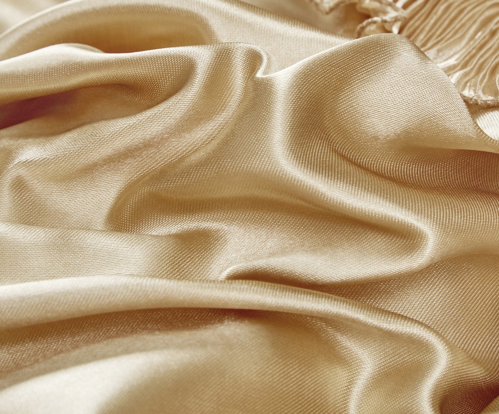 Tache Satin Ruffle Gold Caramel Latte Euro Sham (BM4578)