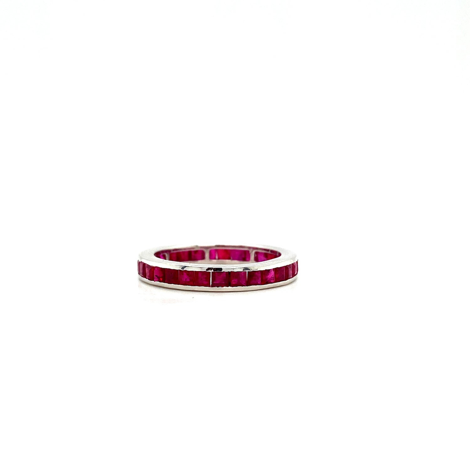 Ruby Ring in 14K White Gold - KGR 16301
