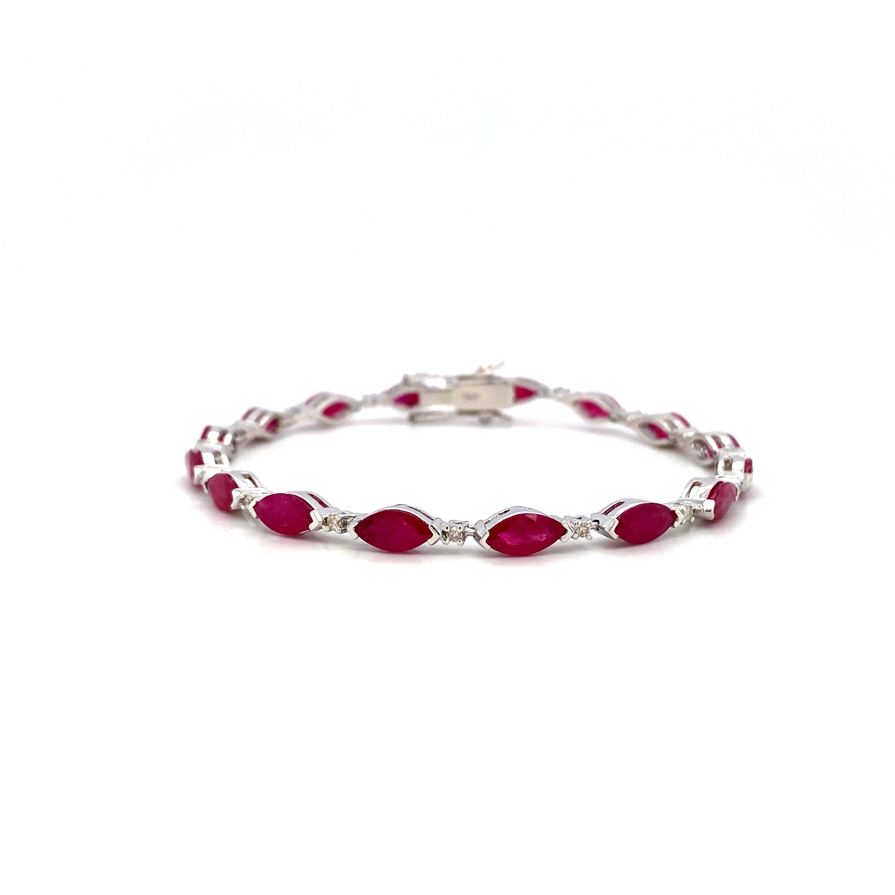 Ruby Bracelet in .925 Sterling Silver - KSD 41151