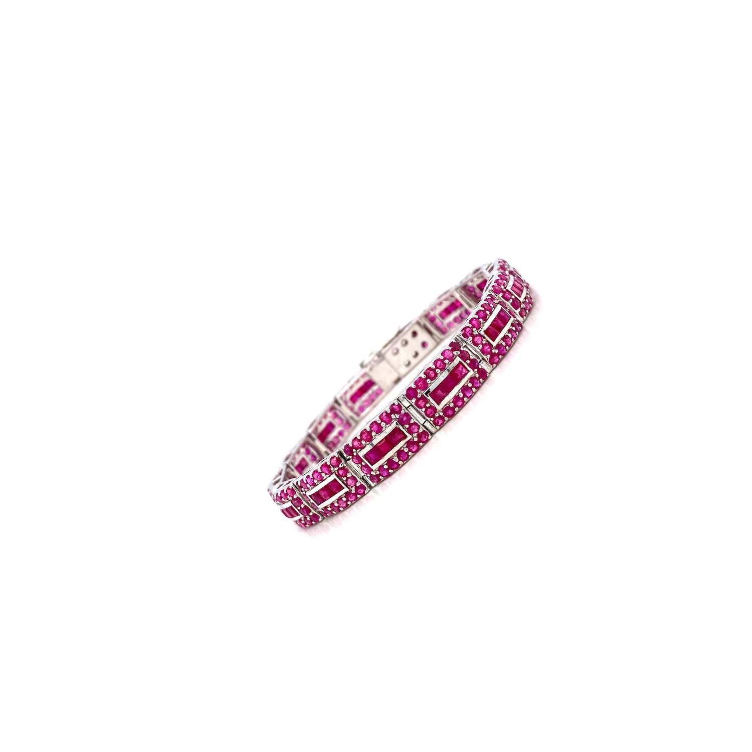 Ruby Bracelet in .925 Sterling Silver - KSD 43119