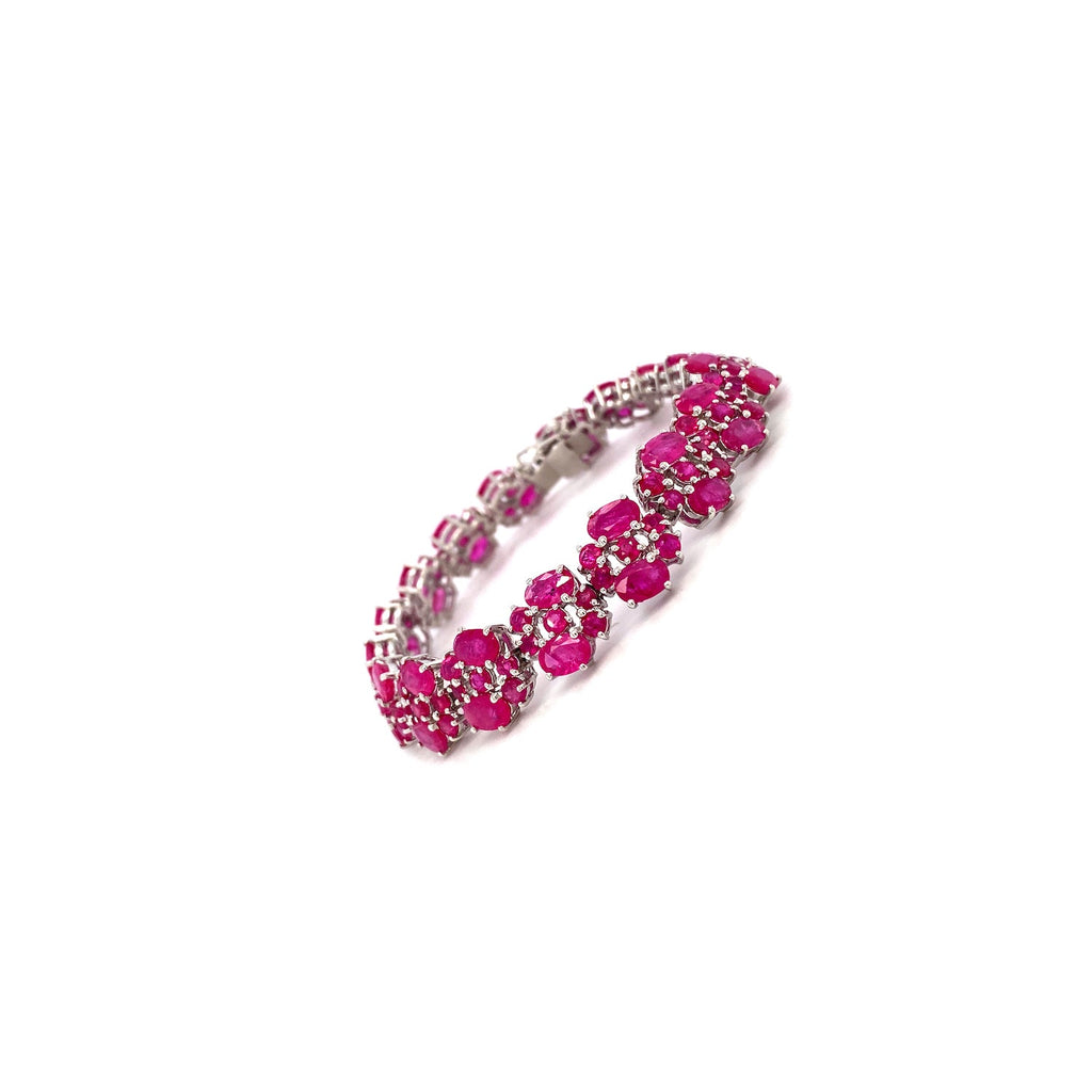 Ruby Bracelet in .925 Sterling Silver - KSD 4748