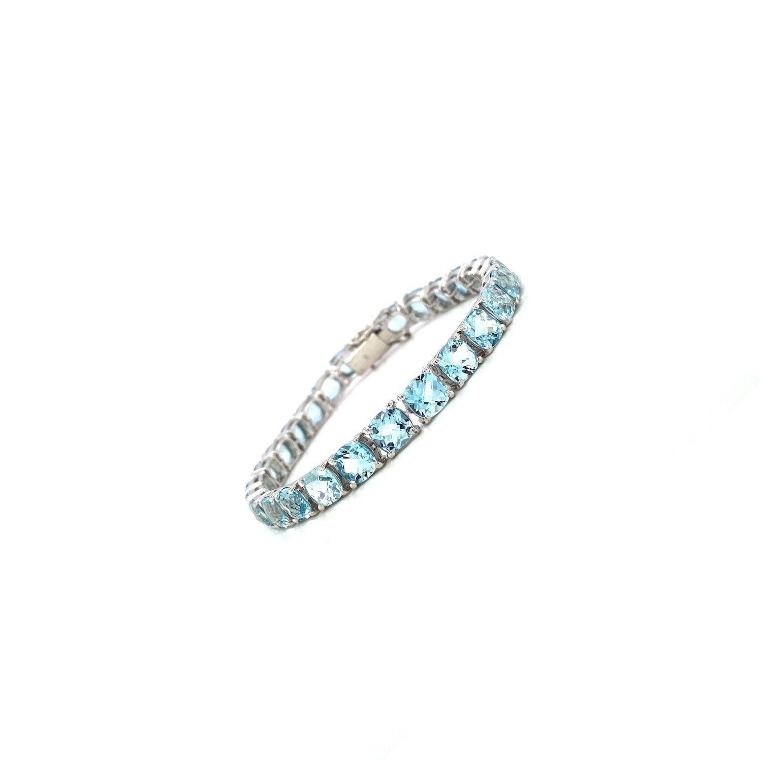 Aquamarine Bracelet in .925 Sterling Silver - KSD 49095