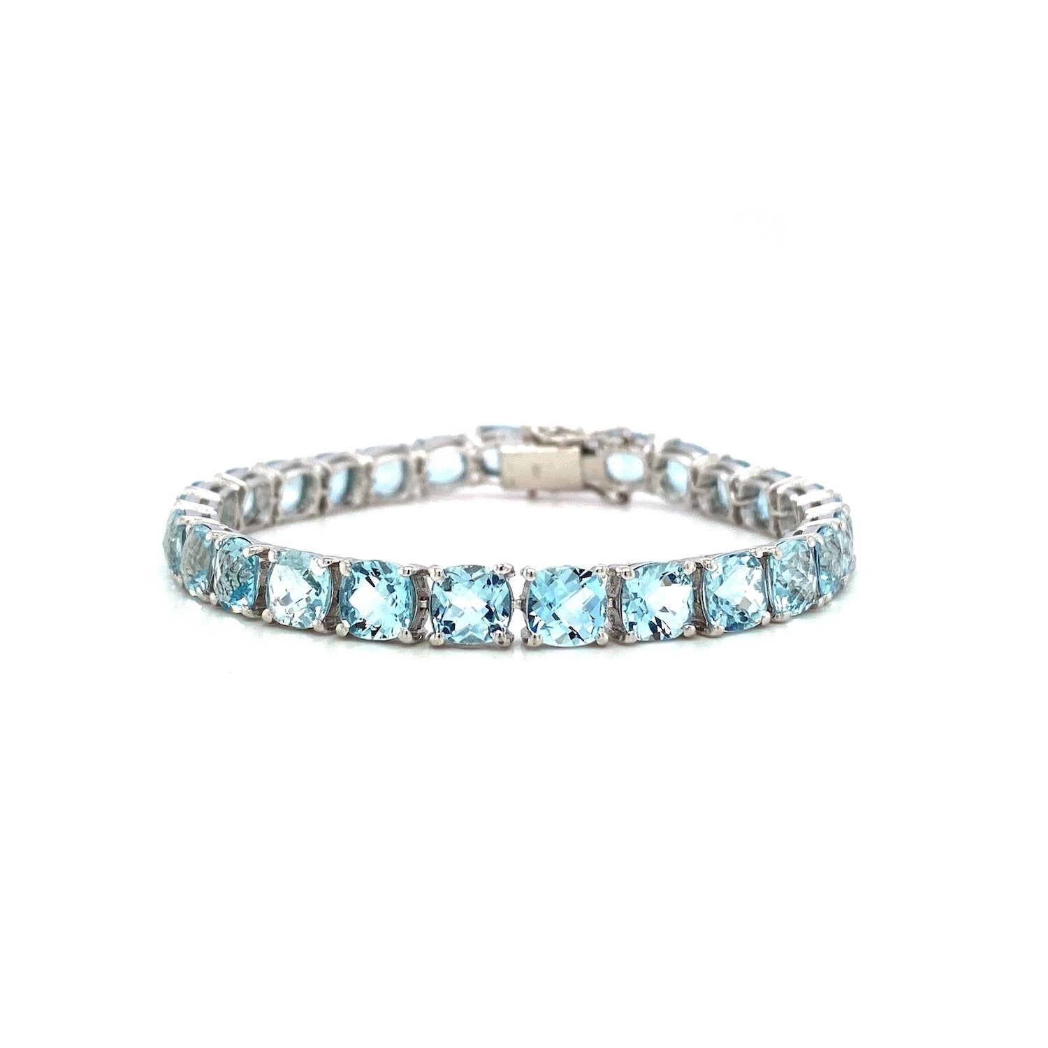 Aquamarine Bracelet in .925 Sterling Silver - KSD 49095