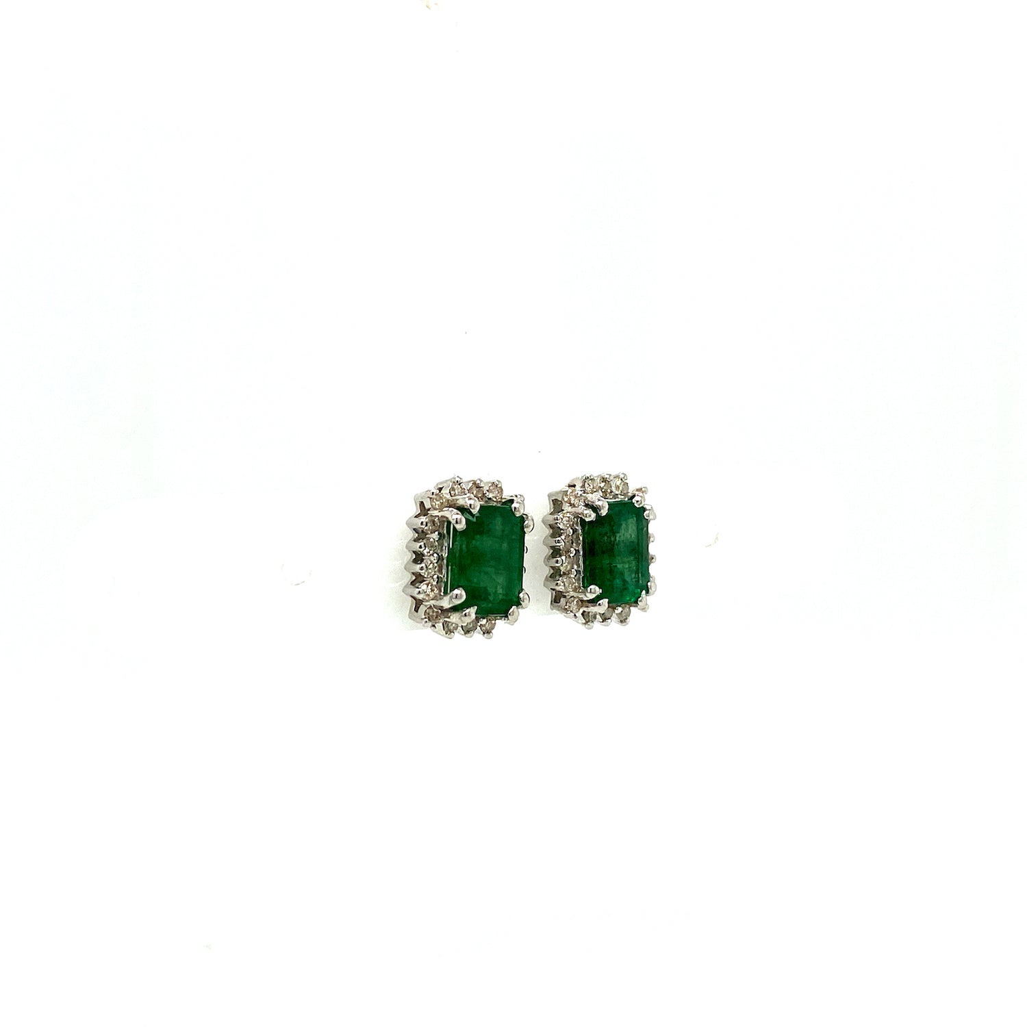 Emerald Jewellery Set in .925 Sterling Silver - KSS 60423