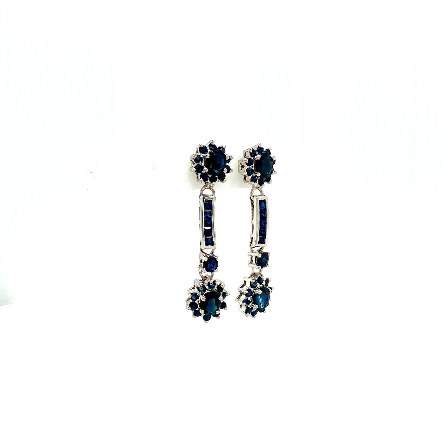 Sapphire Necklace Set in .925 Sterling Silver - KSS 65395