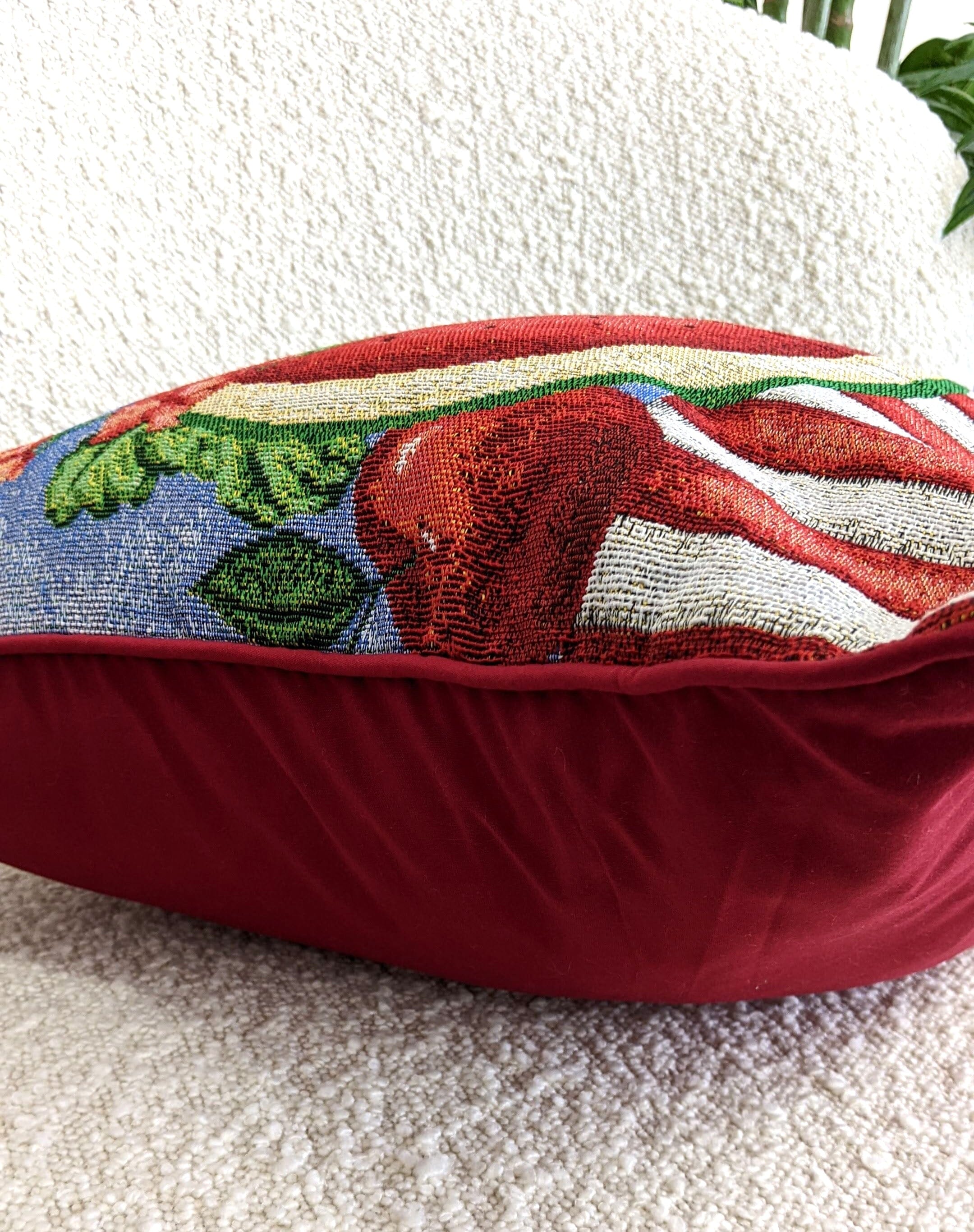 Tache Fruity Drinks Watermelon Lemonade Woven Tapestry Accent Throw Pillow Cover (13082CC)