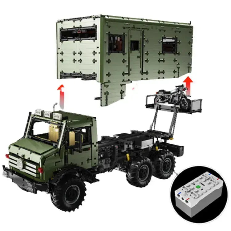 REMOTE CONTROLLED 6 WHEELED UNIMOG 6689PCS