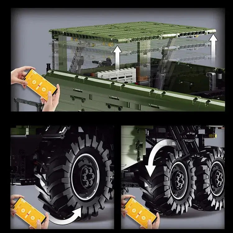 REMOTE CONTROLLED 6 WHEELED UNIMOG 6689PCS