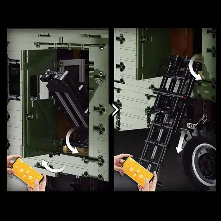 REMOTE CONTROLLED 6 WHEELED UNIMOG 6689PCS