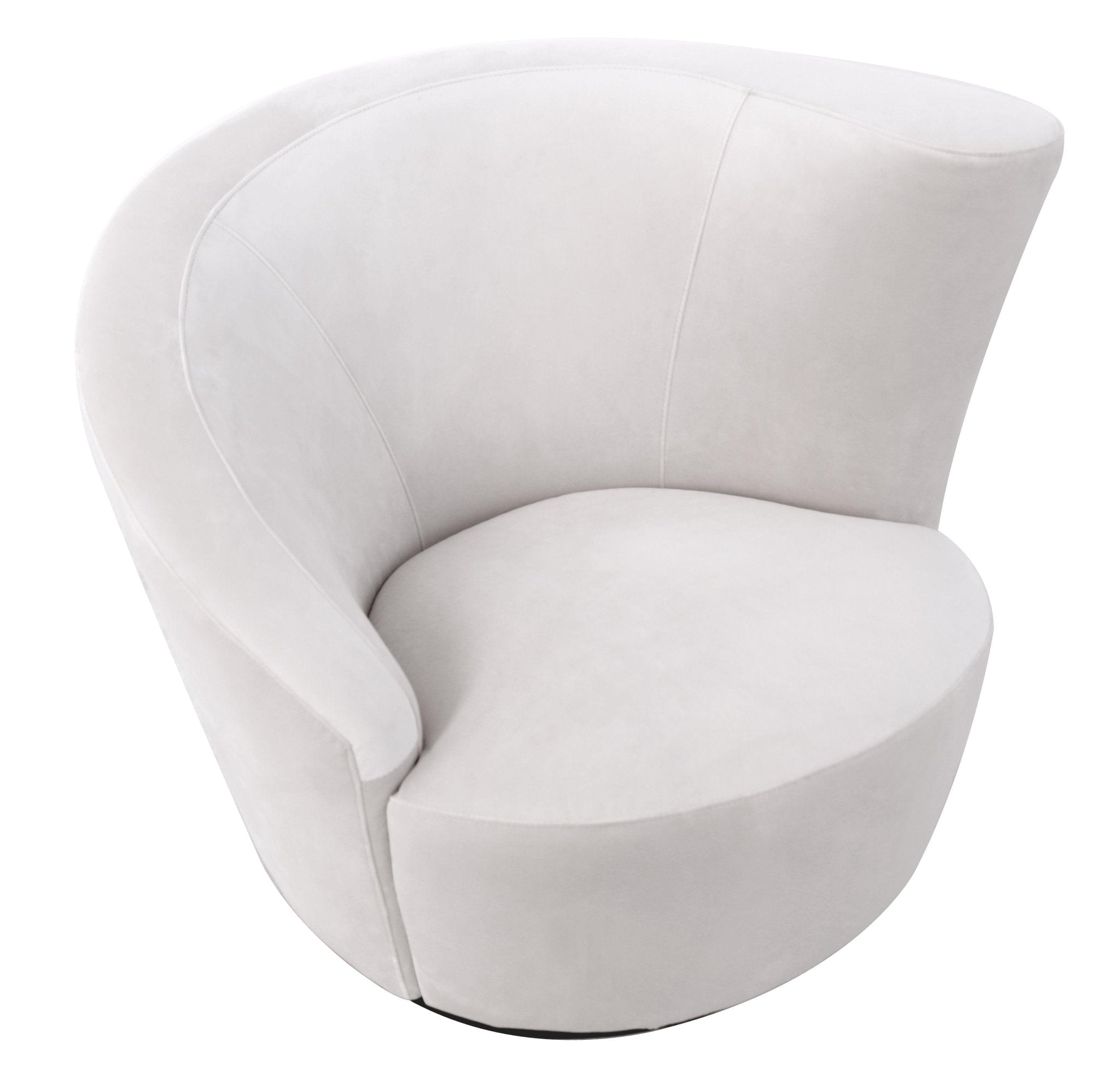 Canvello Canvello White Collection Crescent Chair
