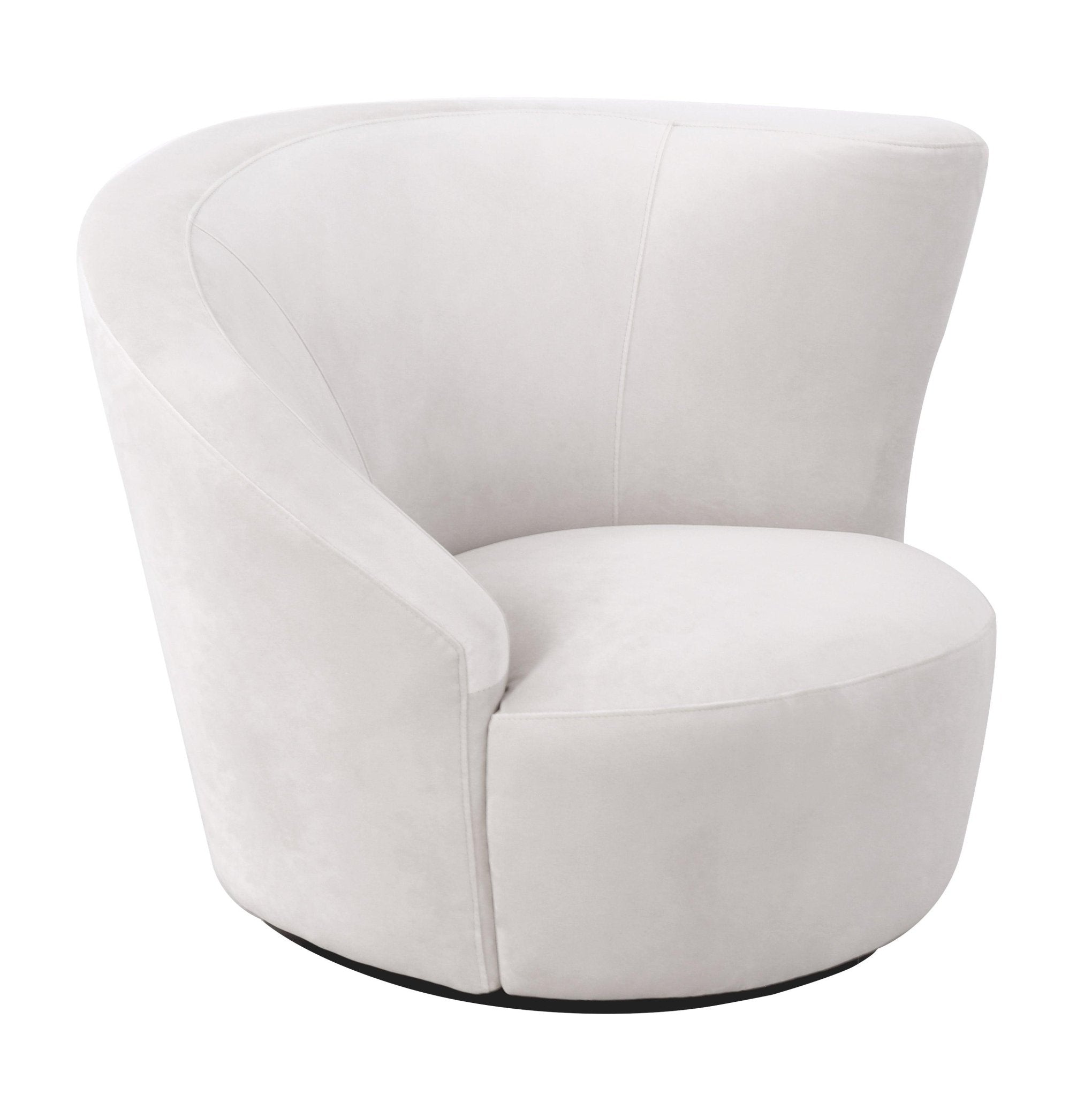 Canvello Canvello White Collection Crescent Chair