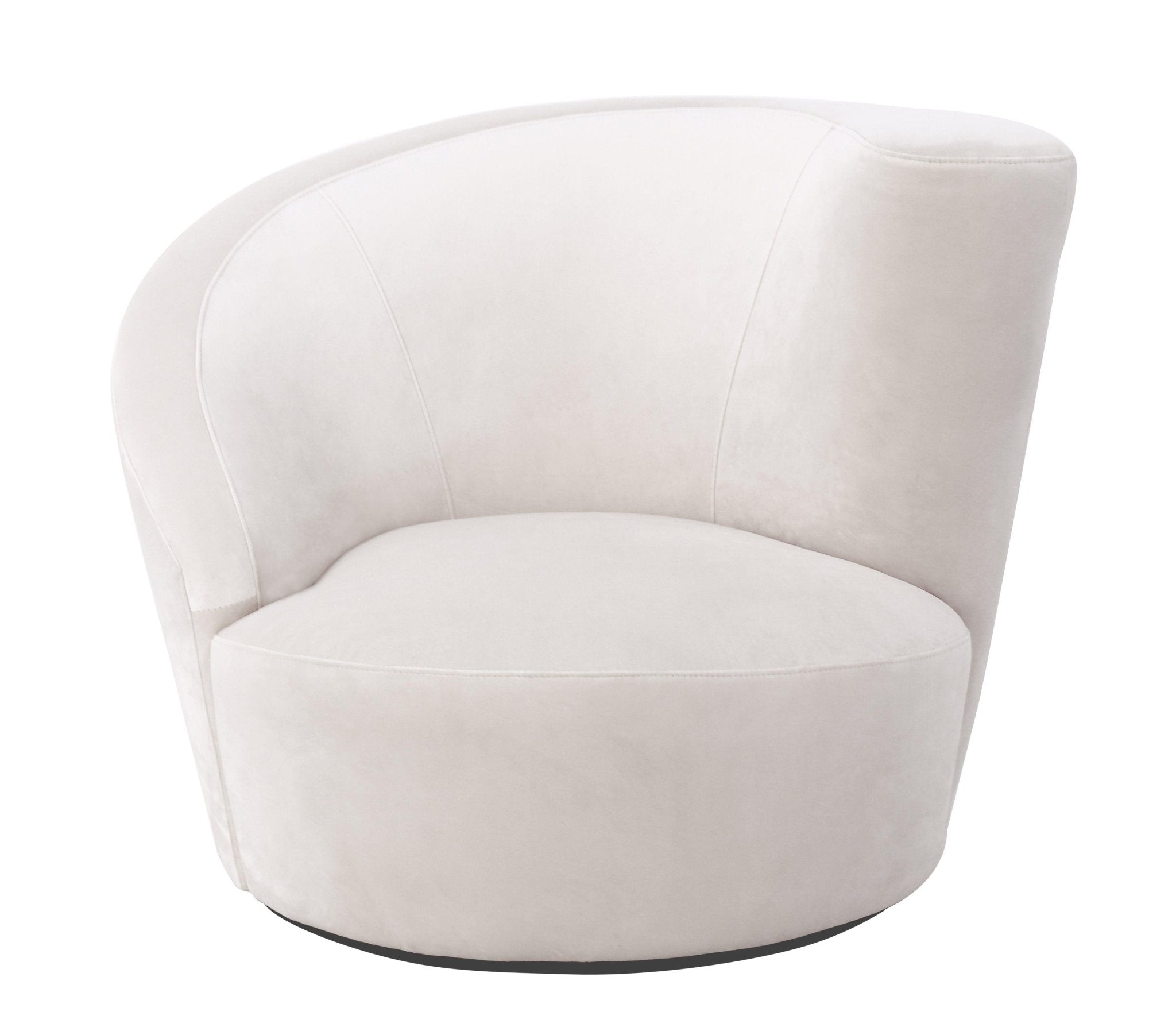 Canvello Canvello White Collection Crescent Chair