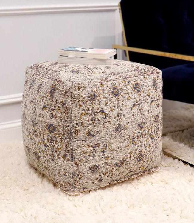 Canvello Home Grandcanyon Cotton Pouf (Toupe)