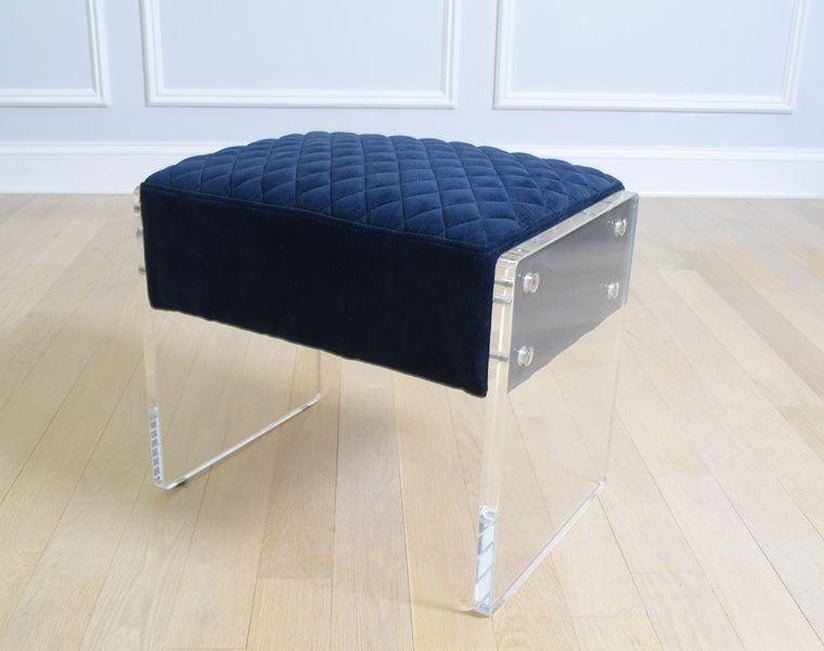 Canvello Home Tribecca Collection Velvet Stool