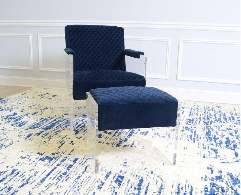 Canvello Home Tribecca Collection Velvet Stool