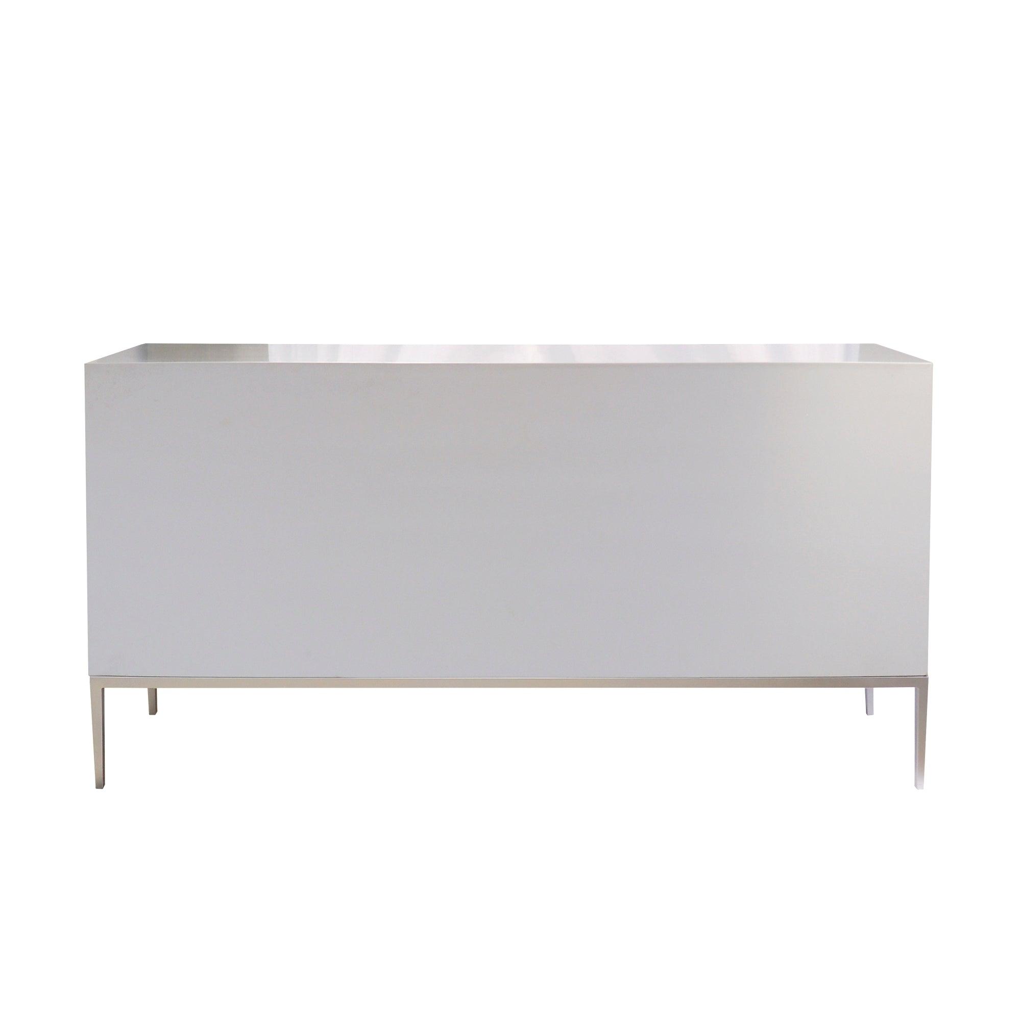 Canvello Luna Sideboard, 4 Doors with 2 Chrome Polished Metal Handle
