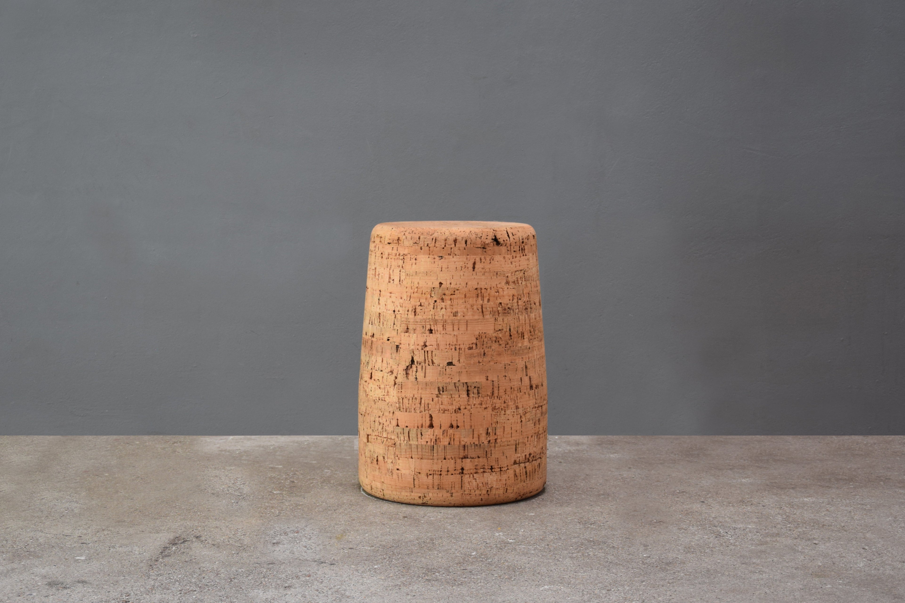 Solid Cork Tower Stool