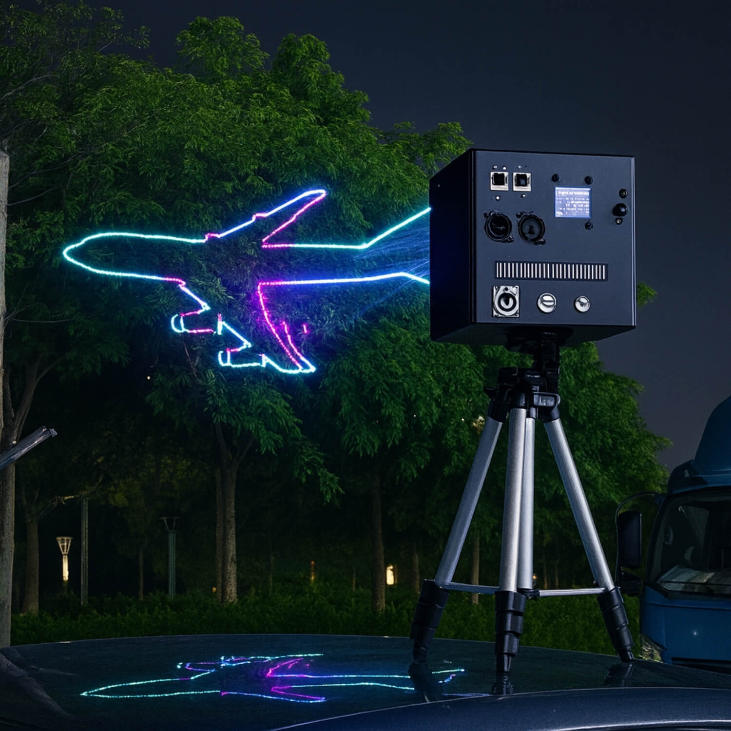 Laser Light Show Projector – Starshine A8 3W RGB | App & DMX512