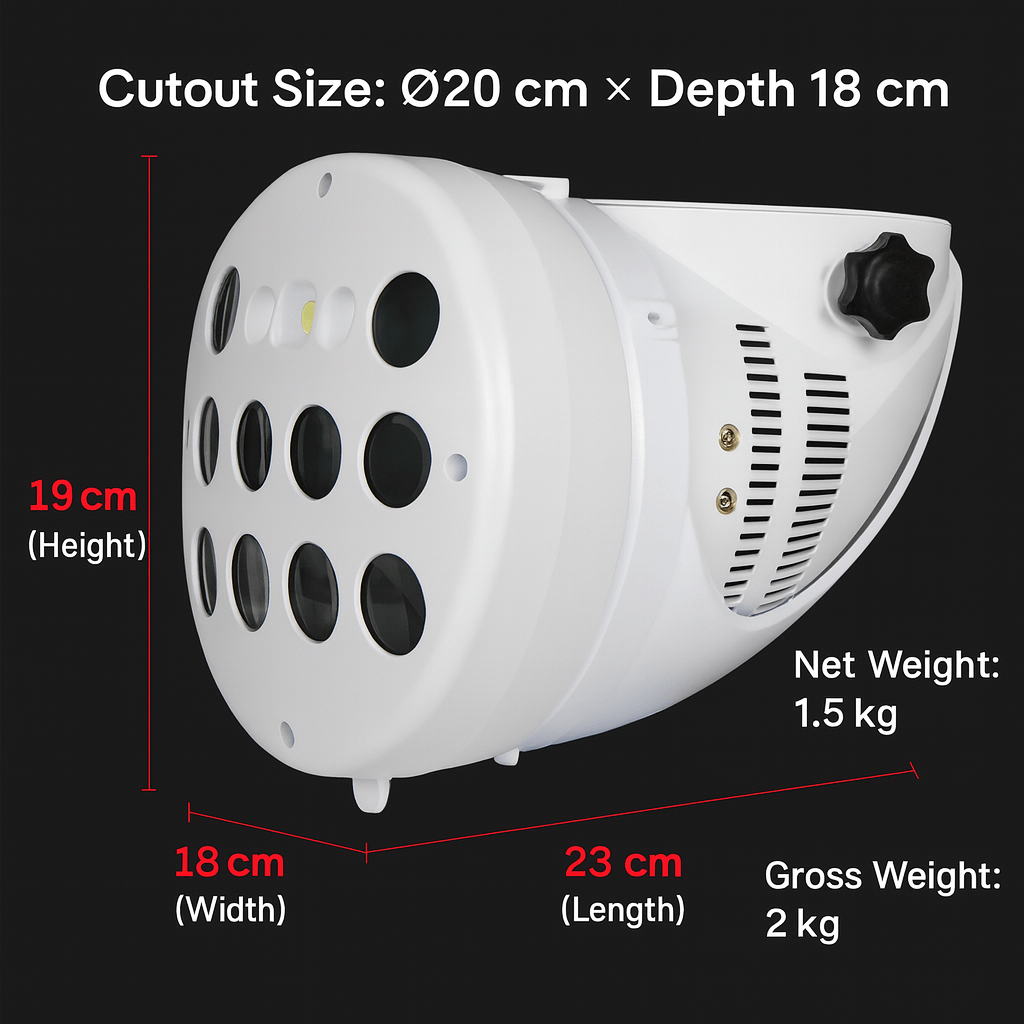 X8 Embedded Laser Light Projector | RGBW Butterfly, Strobe & Laser